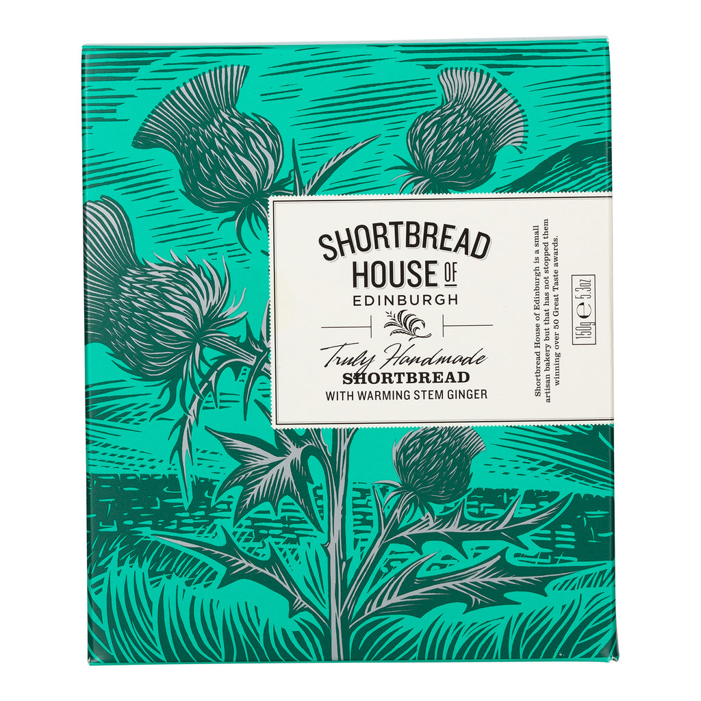 Handmade Mini Shortbread Biscuits with Warming Stem Ginger - Rare Tea Cellar