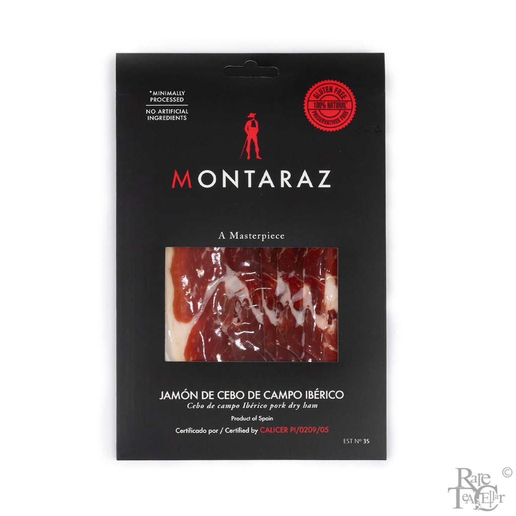 Montaraz Jamon Cebo de Campo Pre-sliced 2oz - Rare Tea Cellar